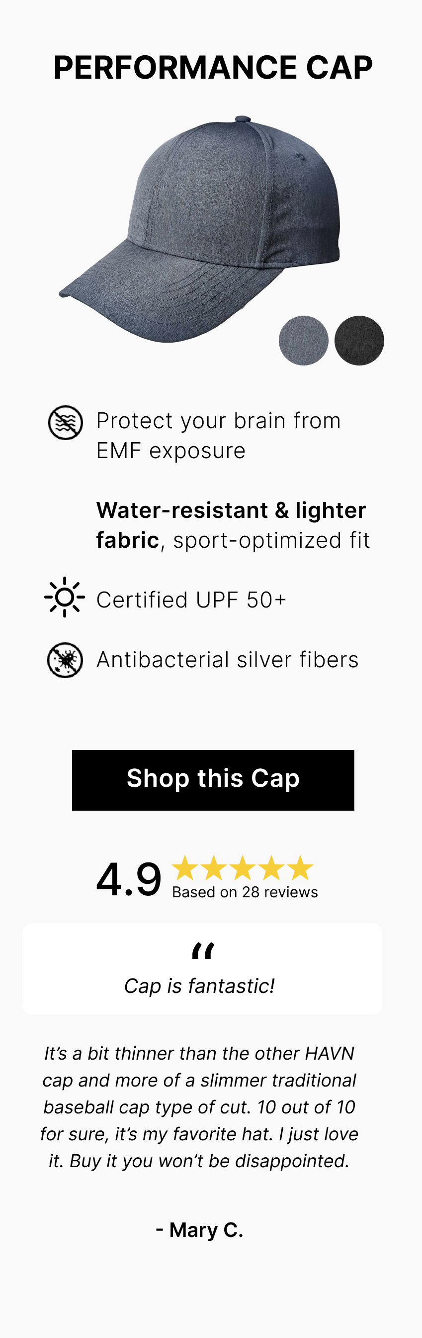 The Performance is the new one. Lighter, water-resistant, built for workouts or being outside. Same protection, just a sportier fit.