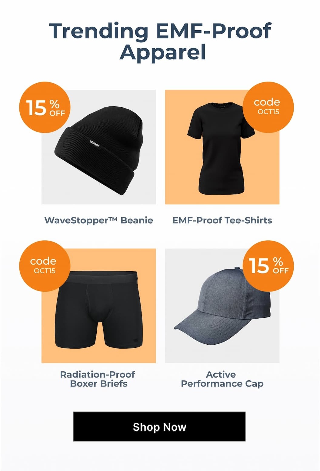 The world's first EMF-blocking clothing that supports your wellbeing and longevity, backed by science