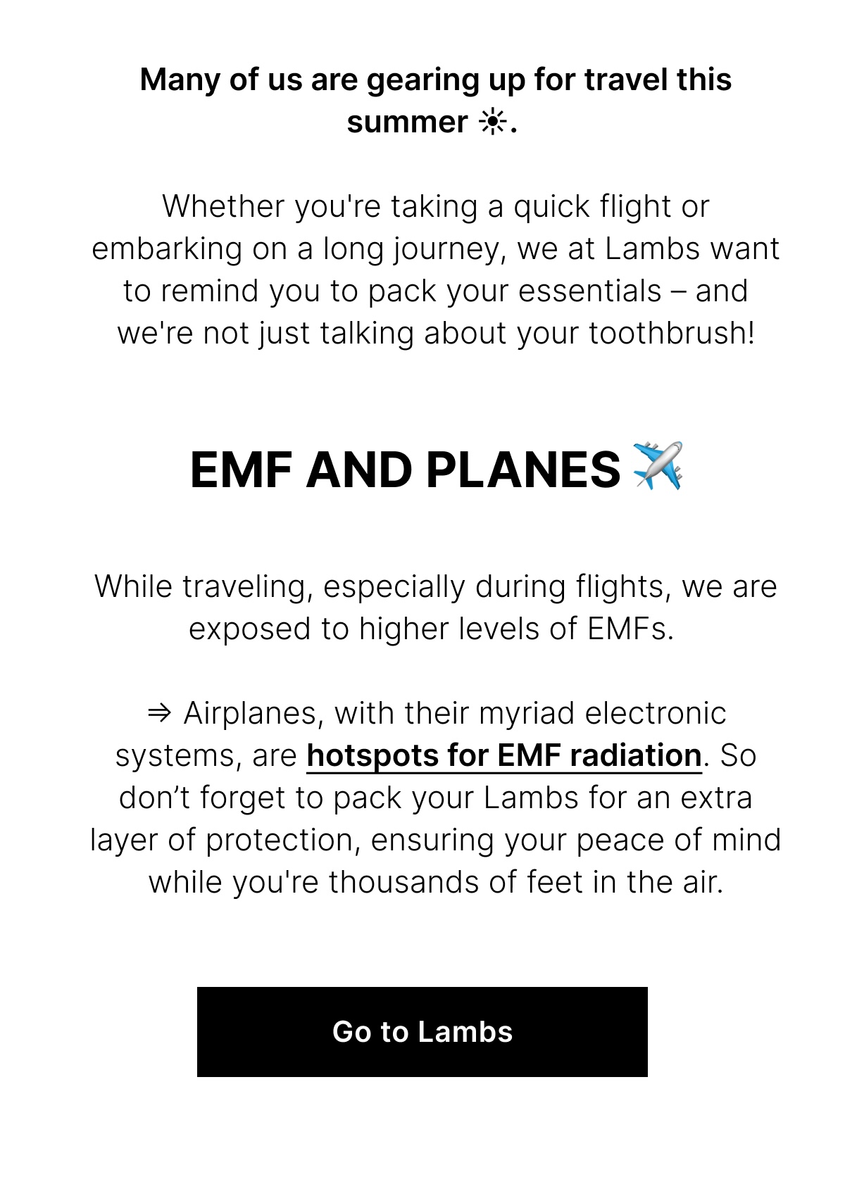 EMF and Planes