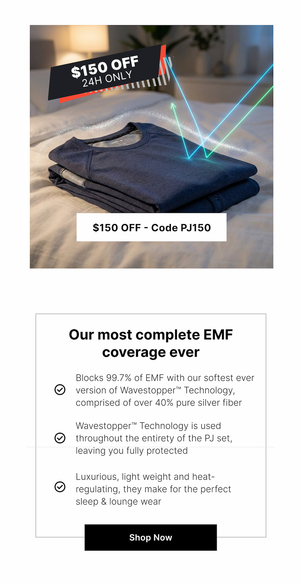 WiFi, phones, smart assistants, neighbor's routers, your body absorbs all of it while you sleep.