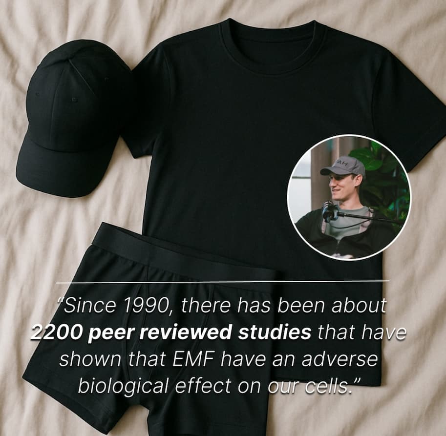 The world's first EMF-blocking clothing that supports your wellbeing and longevity, backed by science