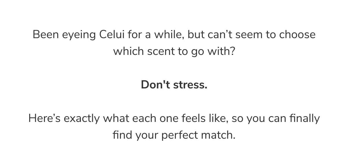 Shop Celui fragrances