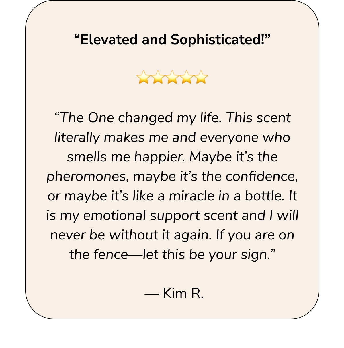 Testimonial how celui changed her life.