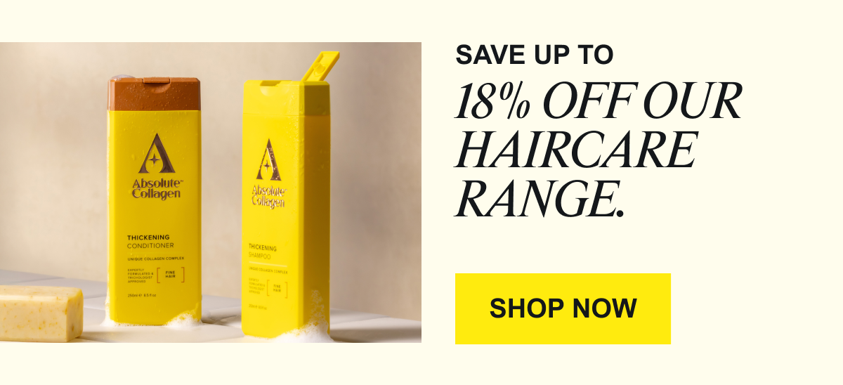 SAVE UP TO 18% OFF OUR HAIRCARE RANGE