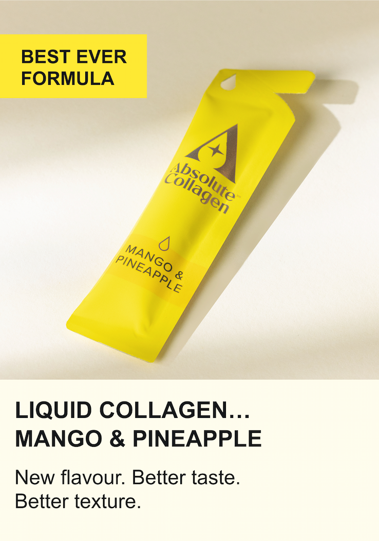 Liquid Collagen. New Flavour. Mango & Pineapple.