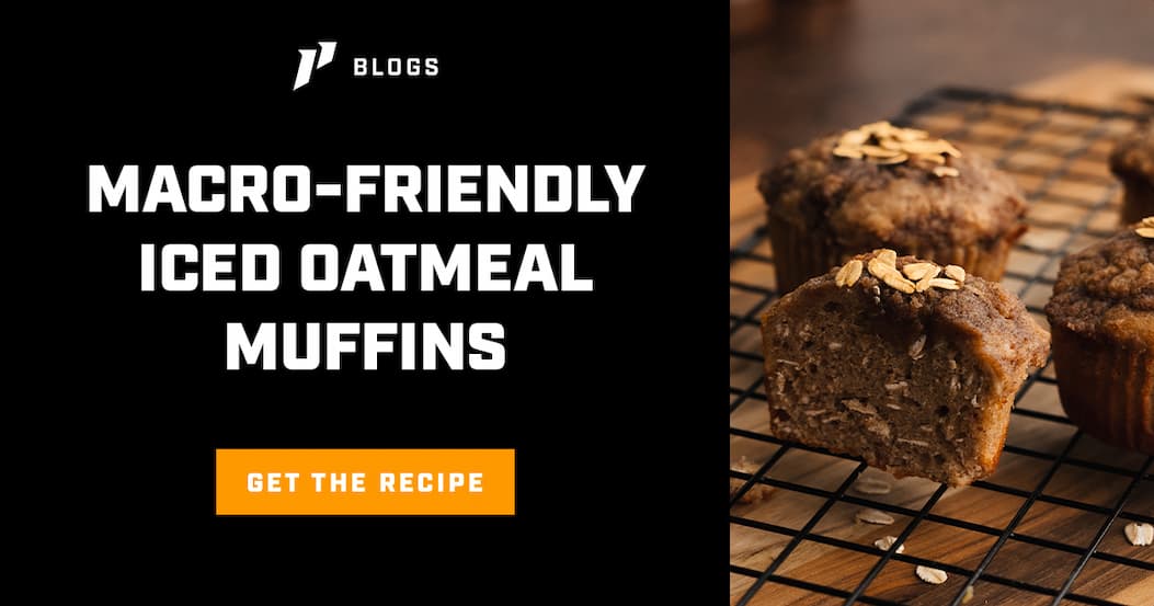 Macro-Friendly Iced Oatmeal Muffins