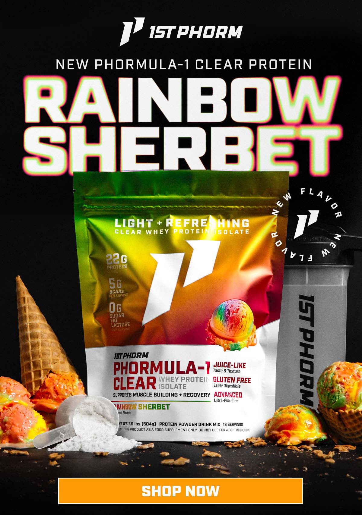 Phormula-1 Clear - Rainbow Sherbet