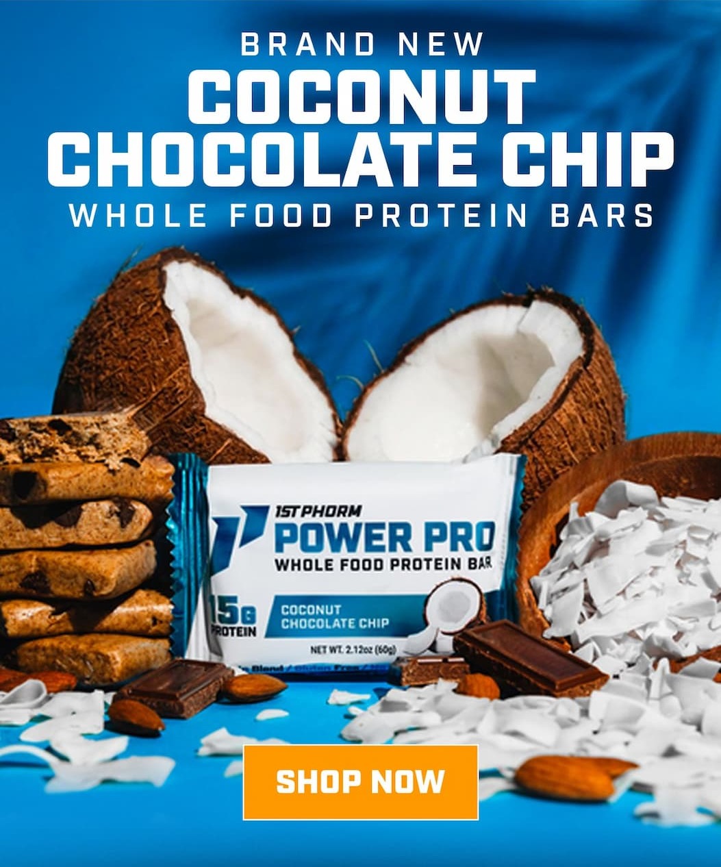 Brand New Coconut Chocolate Chip Power Pro Bars