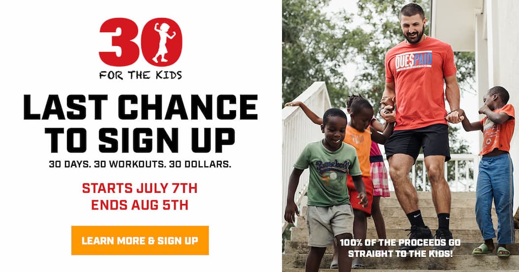 30 For The Kids Challenge