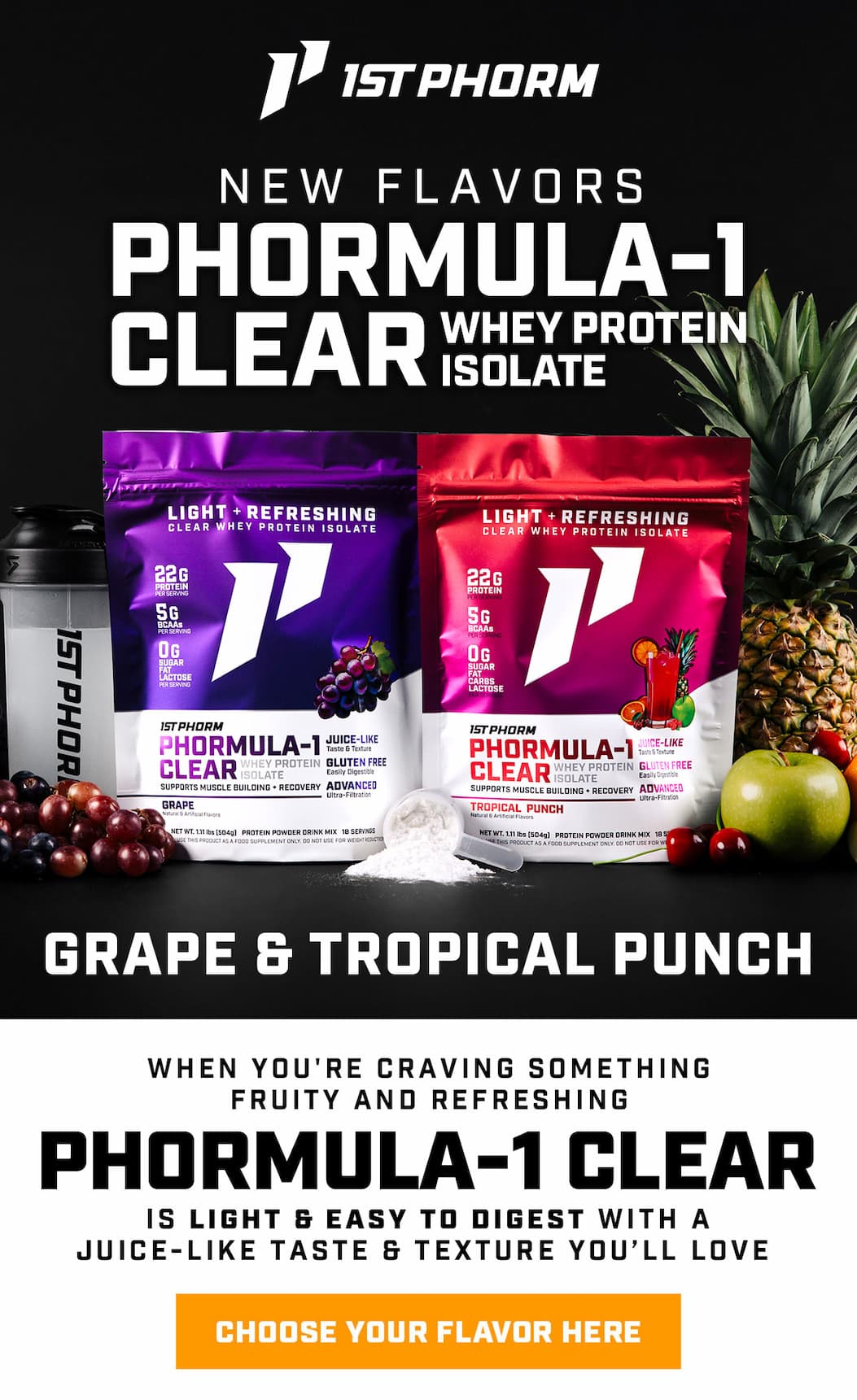 Phormula-1 Clear - 2 New Flavors