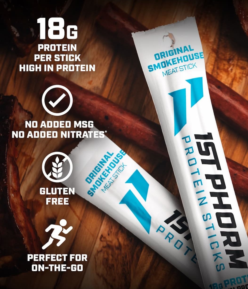 18g Protein per Stick - No Added MSG or Nitrates - Gluten Free - Perfect On The Go