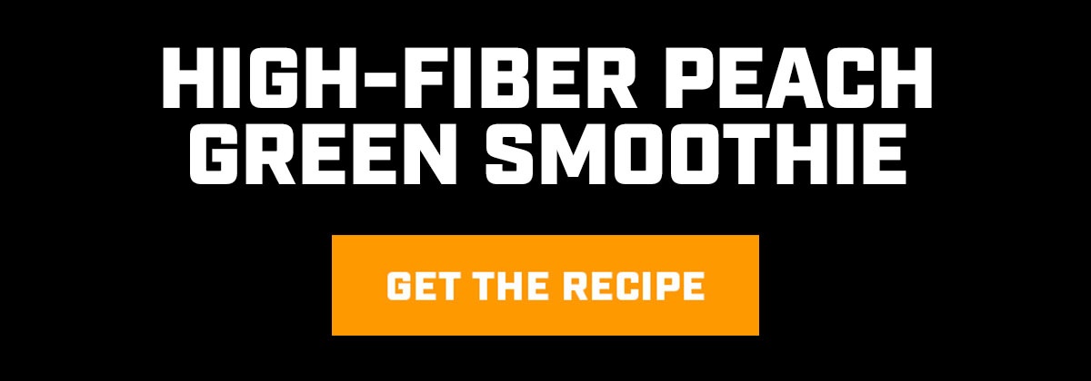 High-Fiber Peach Green Smoothie - Get The Recipe