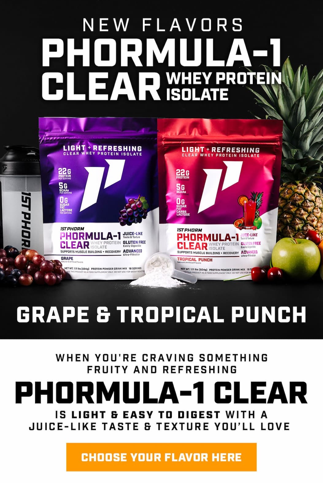 Phormula-1 Clear - New Flavors