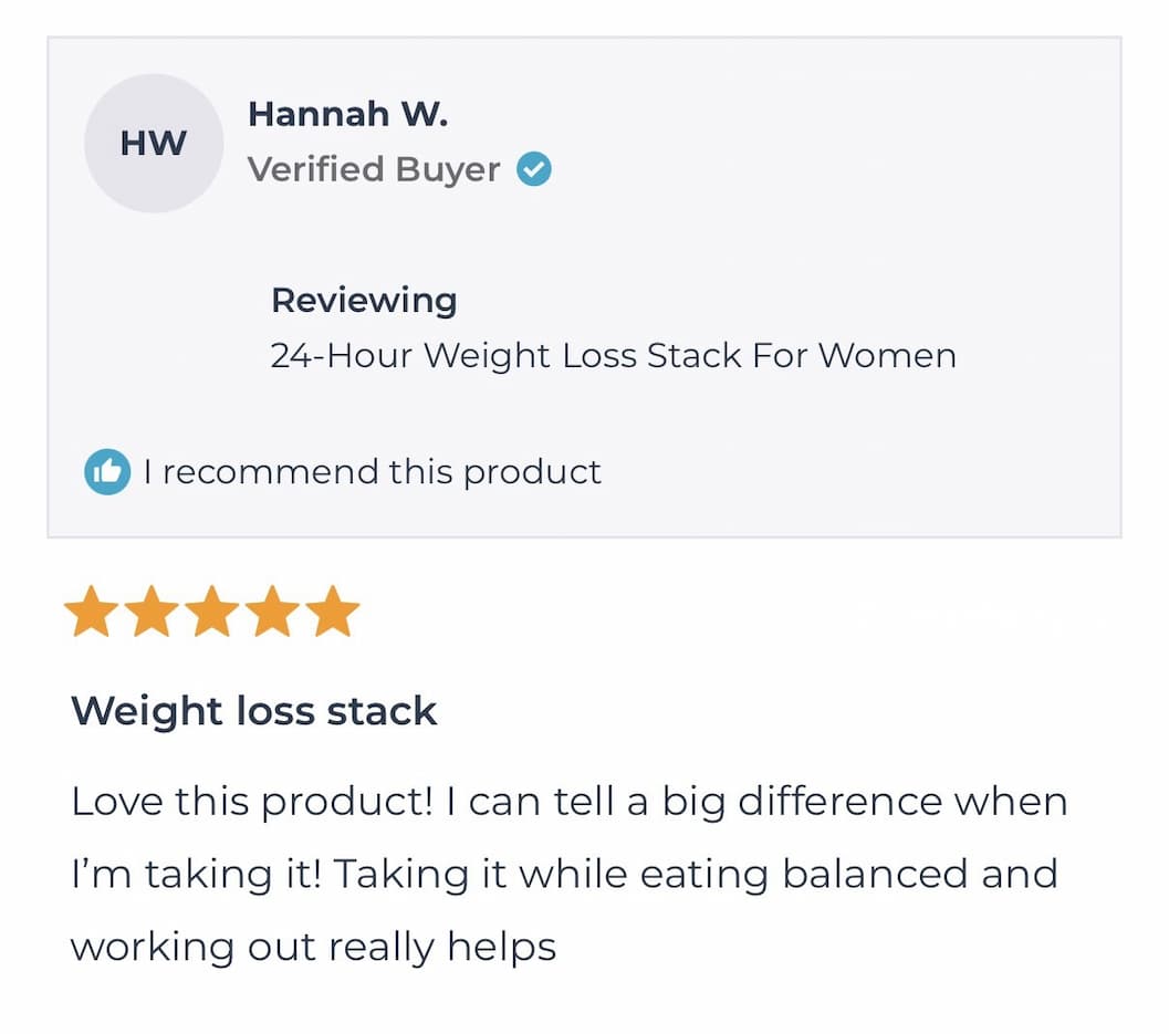 24-Hour Weight Loss Stack For Women Review