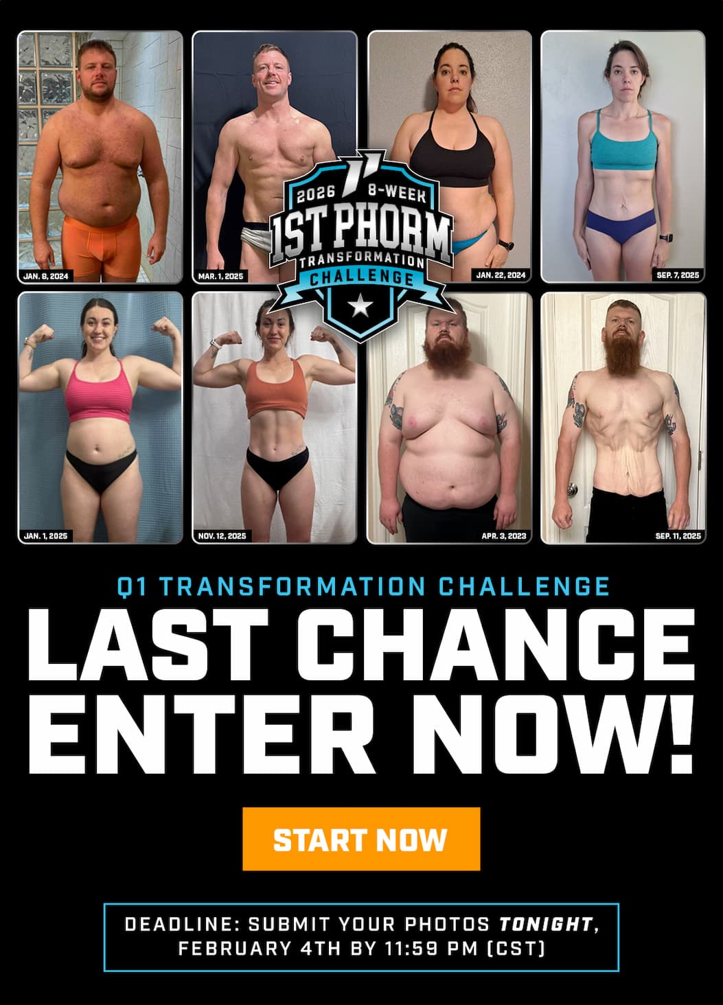 Last Chance To Enter - Q1 Transformation Challenge