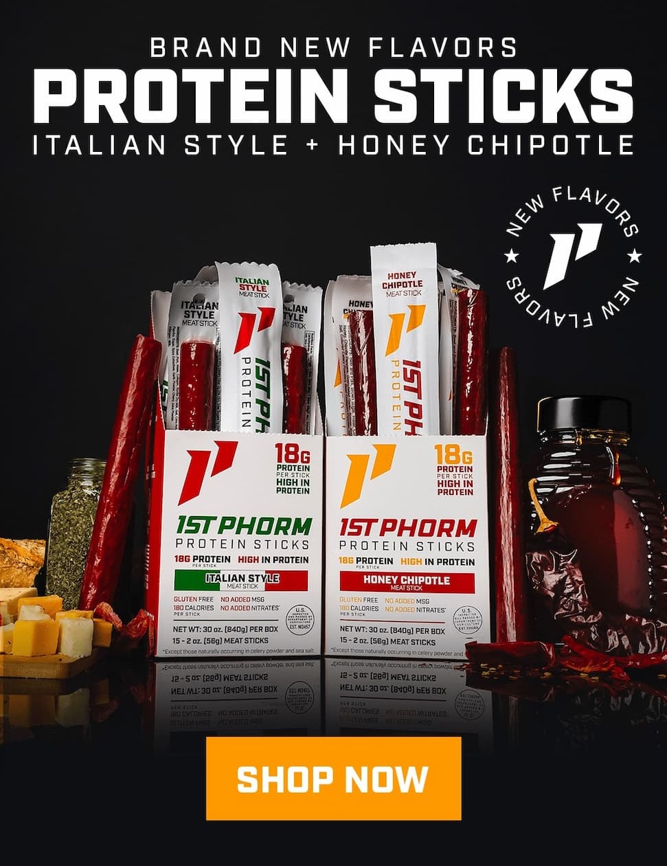 New Protein Sticks - Italian Style and Honey Chipotle