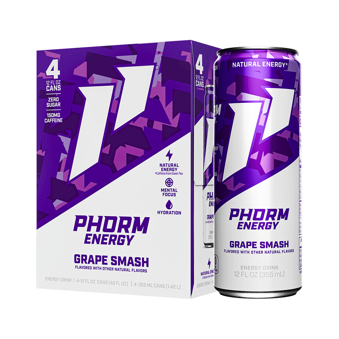 12oz 4-Packs - Phorm Energy - Grape Smash