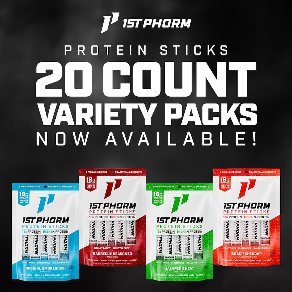 Protein Sticks - 20-Count Variety Packs - Now Available
