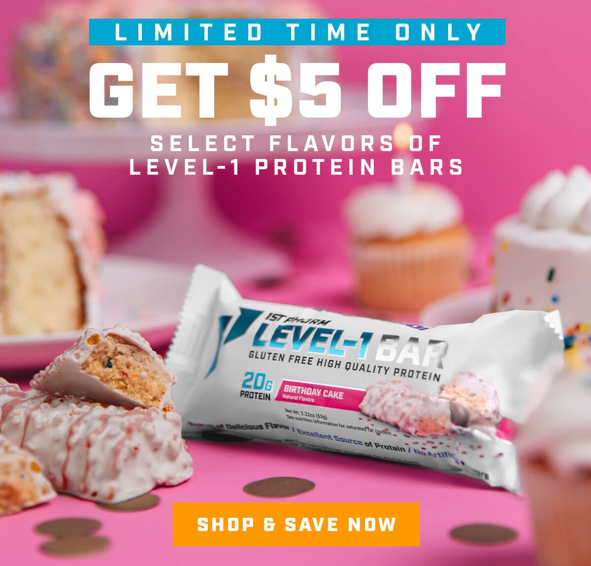 Shop & Save Now - Level-1 Bars