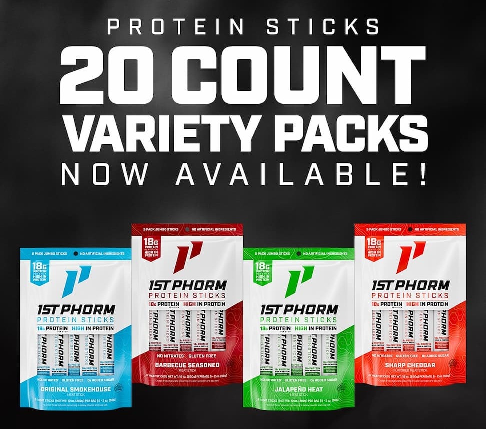 New Protein Sticks -  20 Count Variety Pack