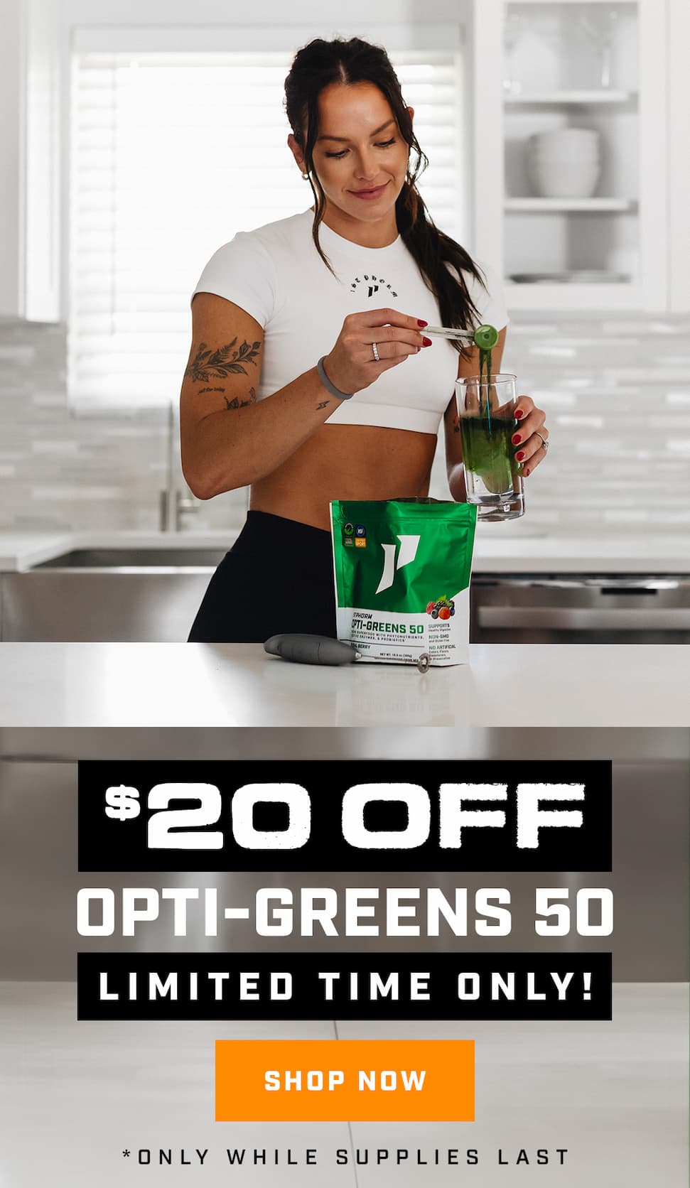 $20 Off - Opti-Greens 50 - Limited Time Only!