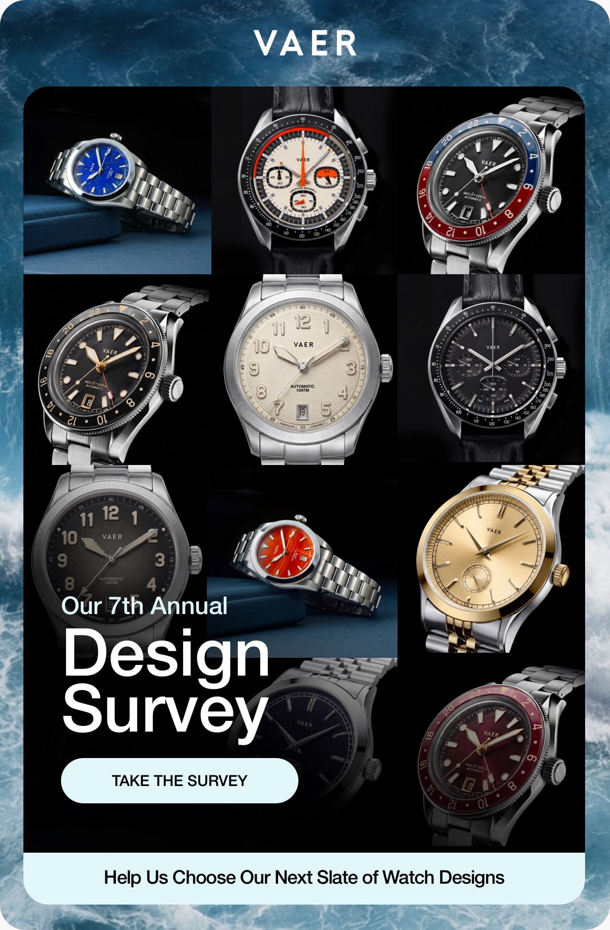 Vaer Launches 7th Annual Watch Design Survey and Shop Credit Giveaway