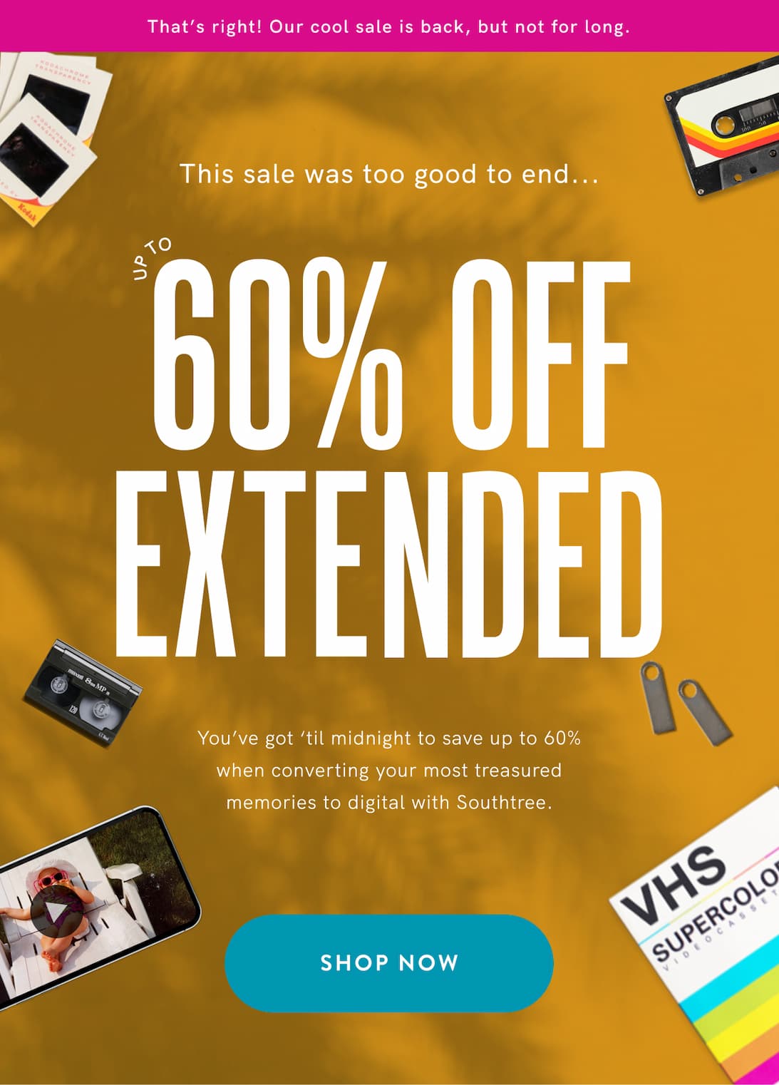 Save up to 60% off