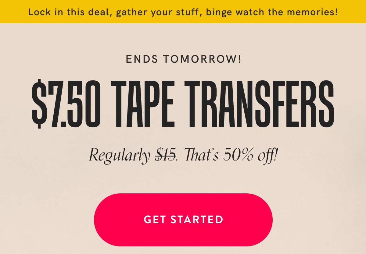 Tape Sale Alert! $7.50 taps