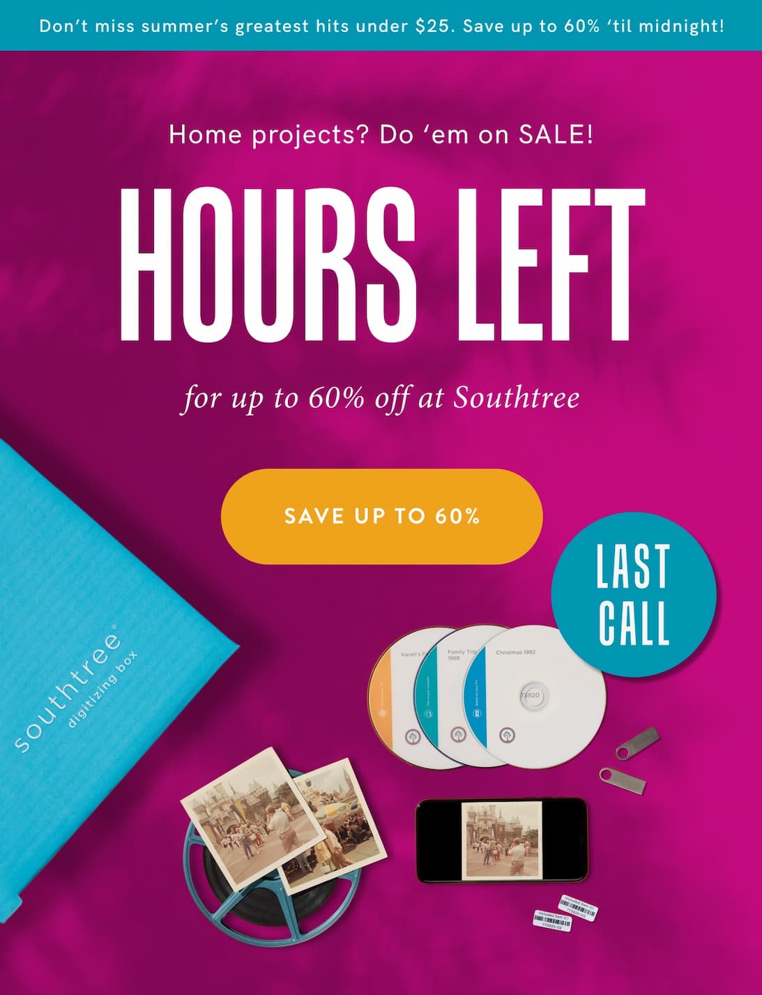 Save up to 60% off