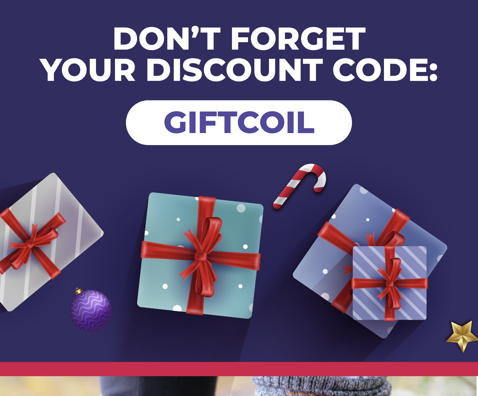 Don't forget your discount code: GIFTCOIL