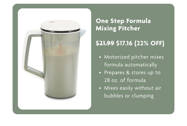 One Step Formula Mixing Pitcher