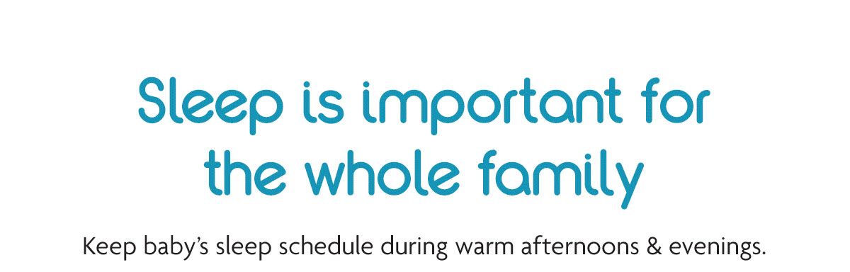 Sleep is important for the whole family