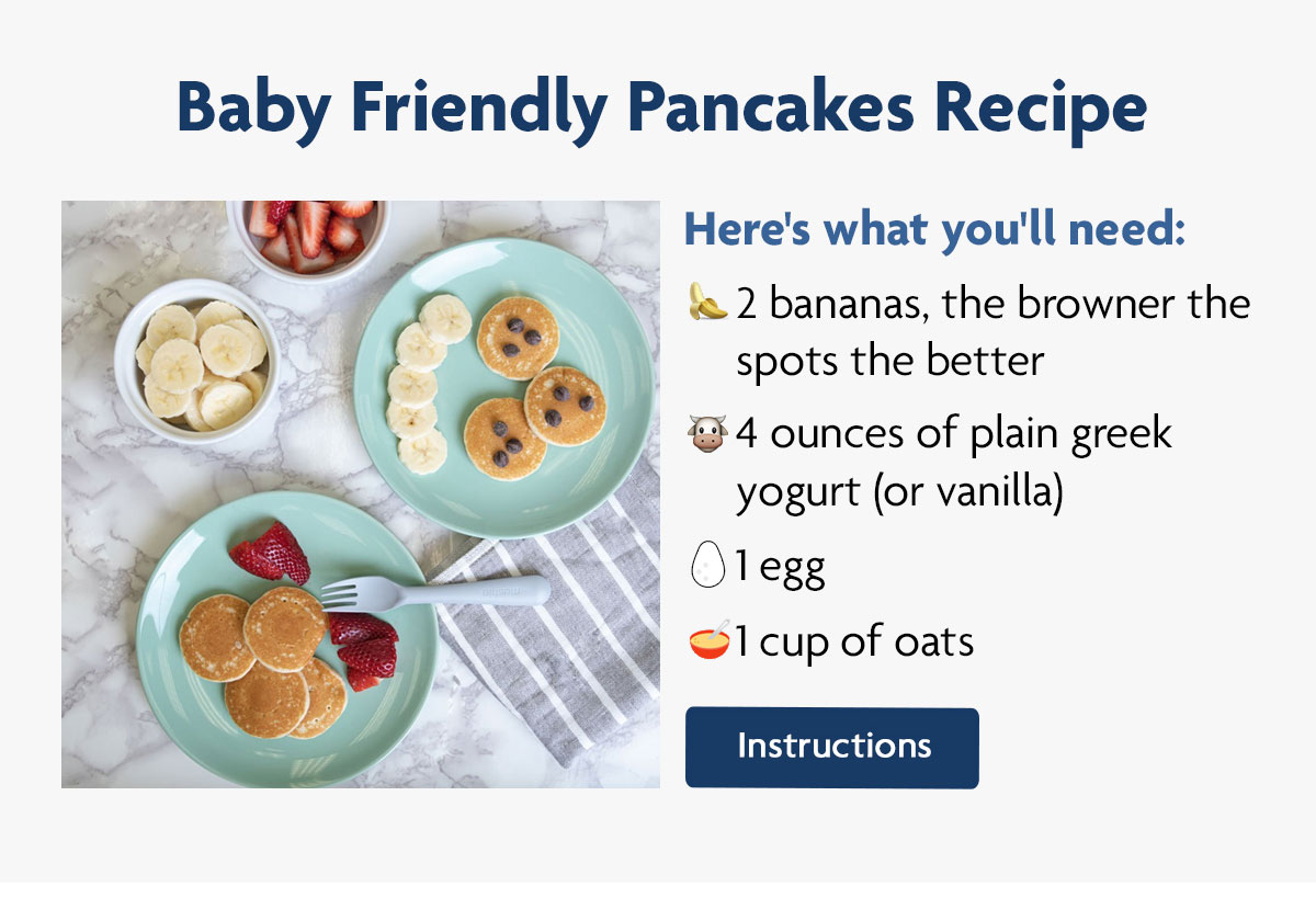 Baby Friendly Pancakes Recipe | Instructions