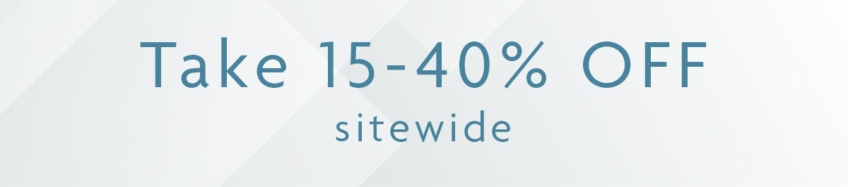 Take 15-40% OFF sitewide