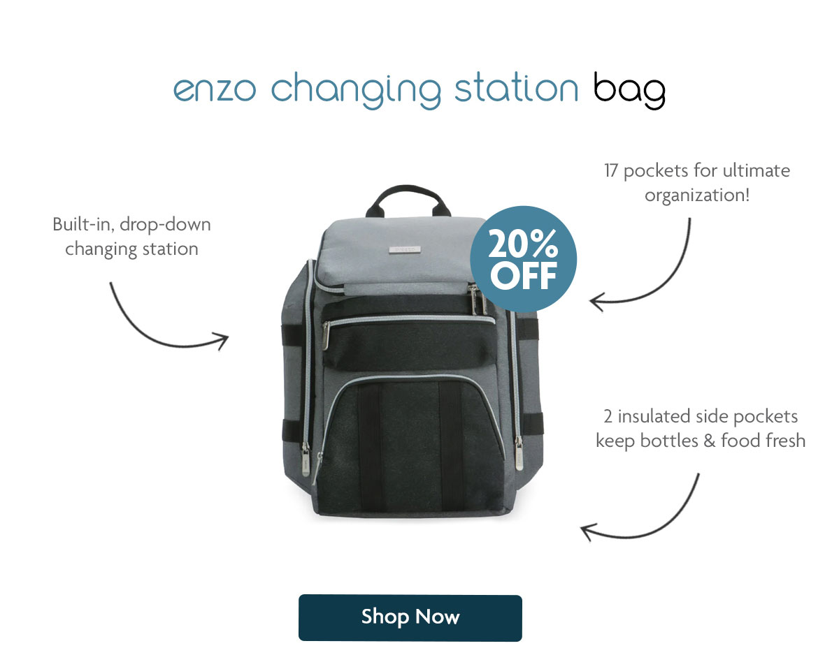 enzo changing station bag | Shop Now