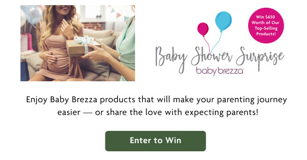Baby Shower Surprise | Enjoy Baby Brezza products that will make your parenting journey easier | Enter to Win