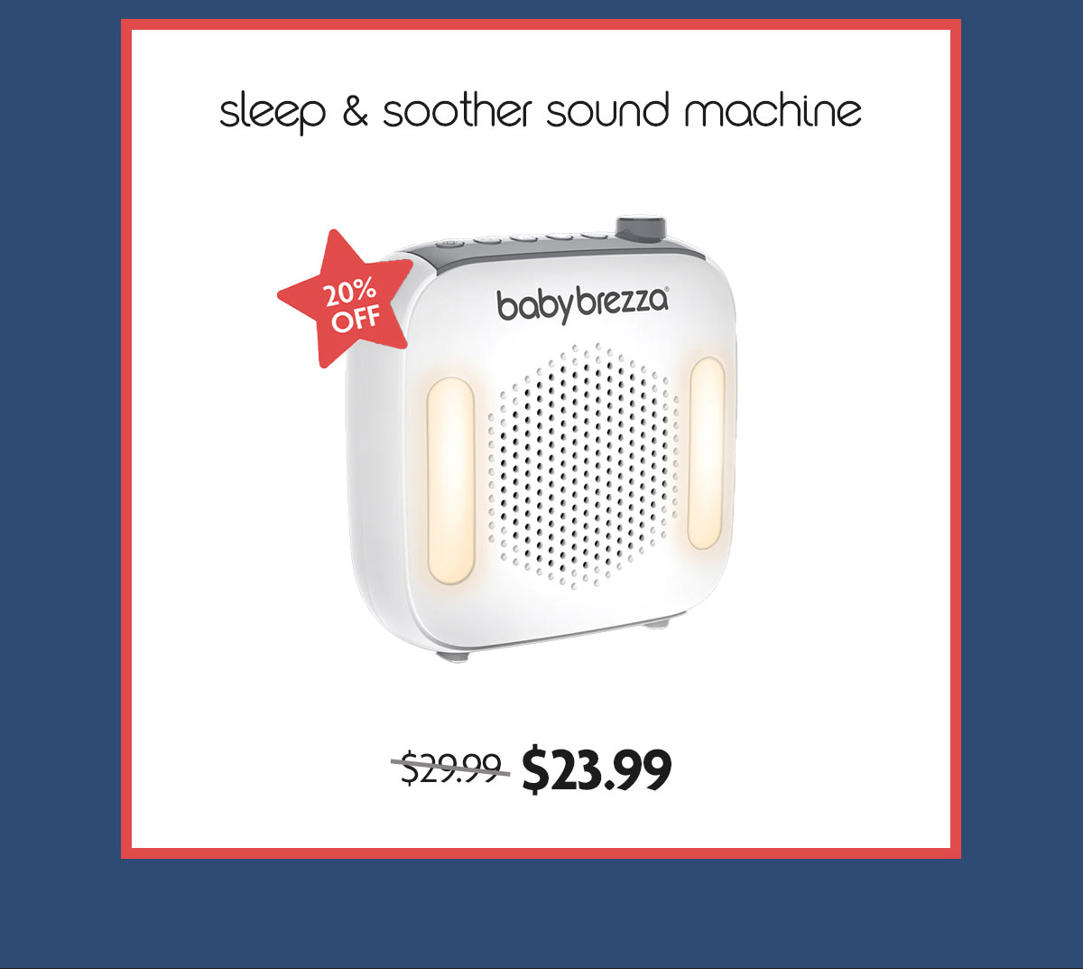 sleep & soother sound machine | 20% OFF
