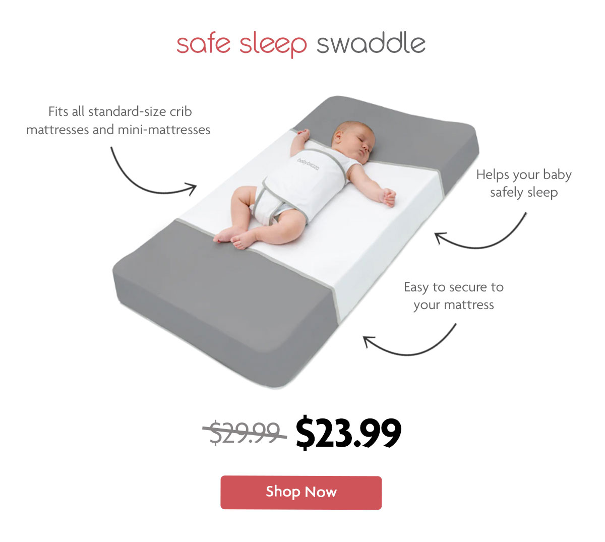 safe sleep swaddle | Shop Now