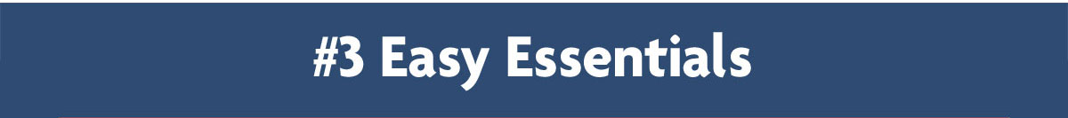 #3 Easy Essentials