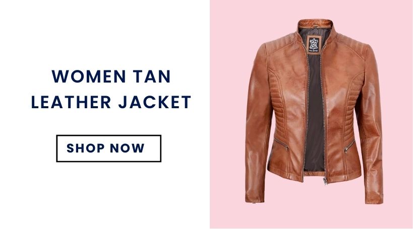 women tan jacket