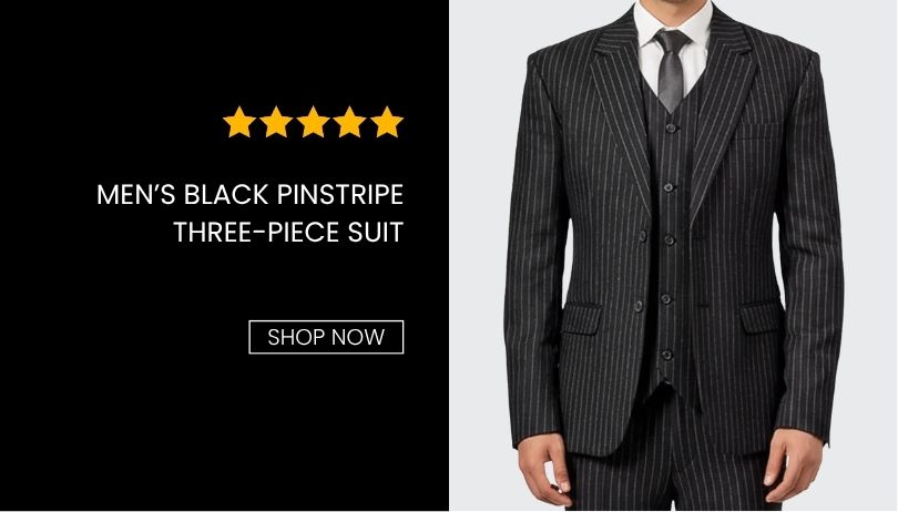 black pinstripe