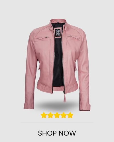 pink quilted jacket