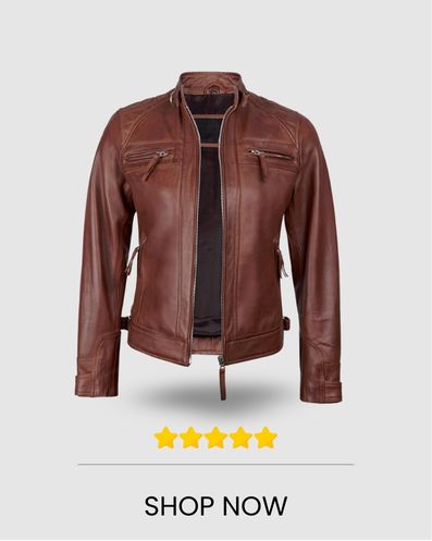 women cognac biker