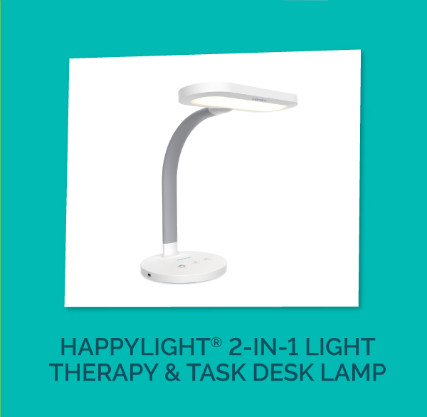 HappyLight 2-In-1 Light Therapy & Task Desk Lamp