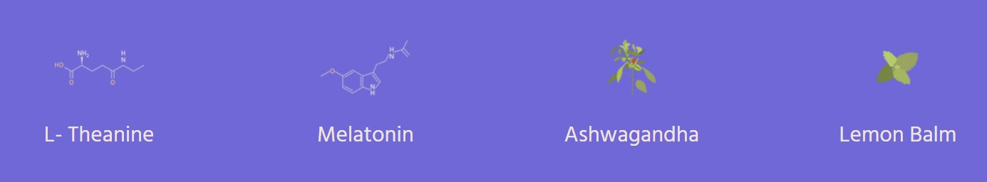 L- Theanine Melathonin Ashwagandha Lemon Balm