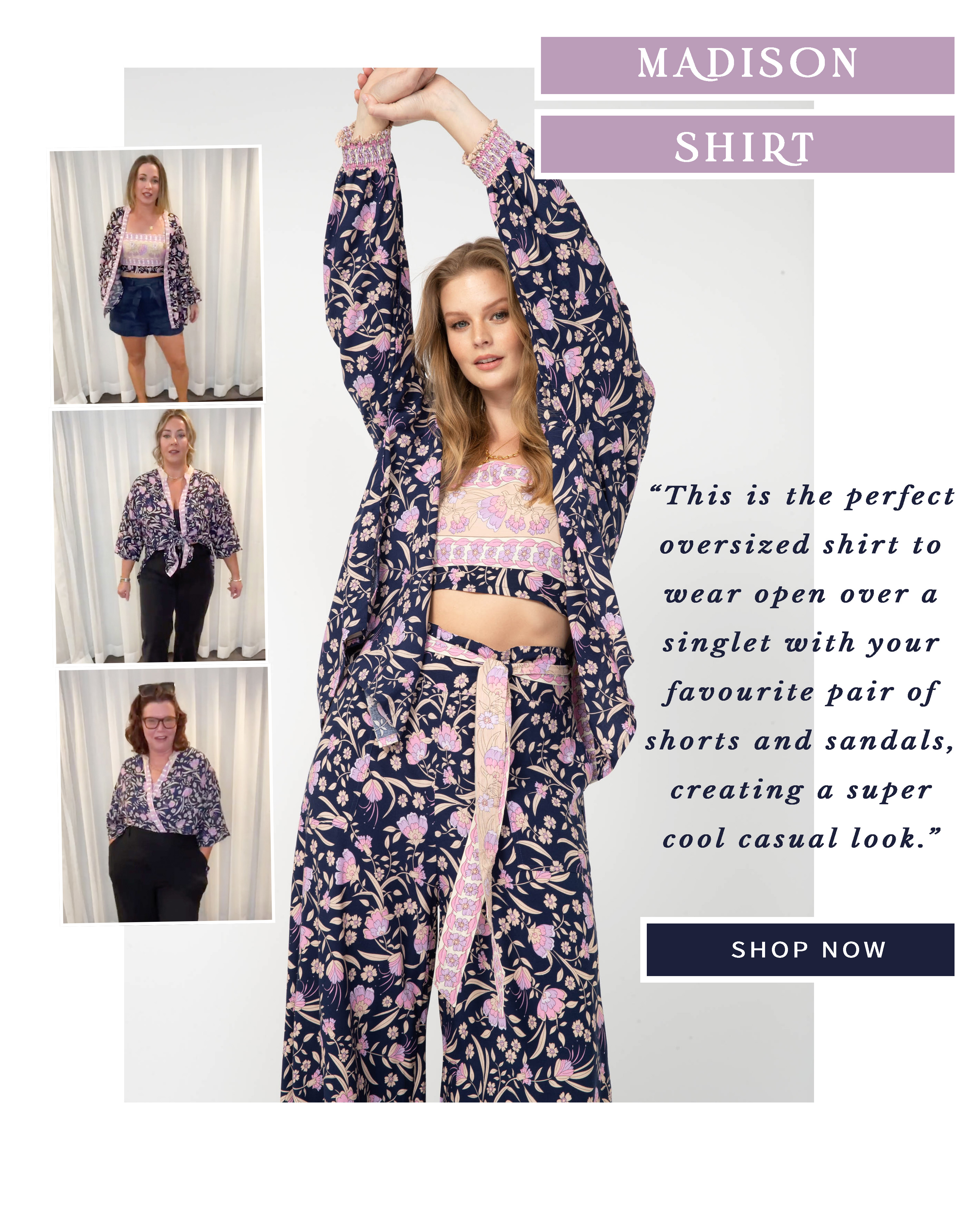 INDIGO BLOOM 💙 Collection try on! Saffron Road