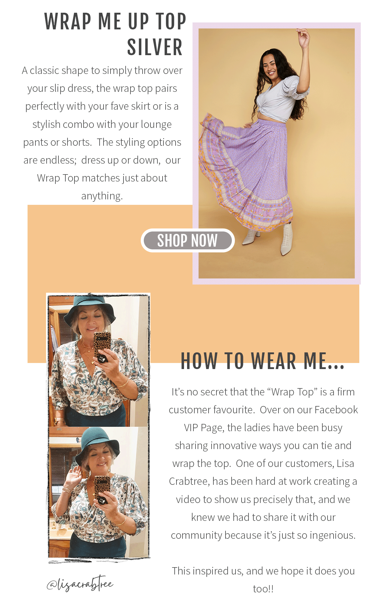 How to wrap top! 🧡 Saffron Road