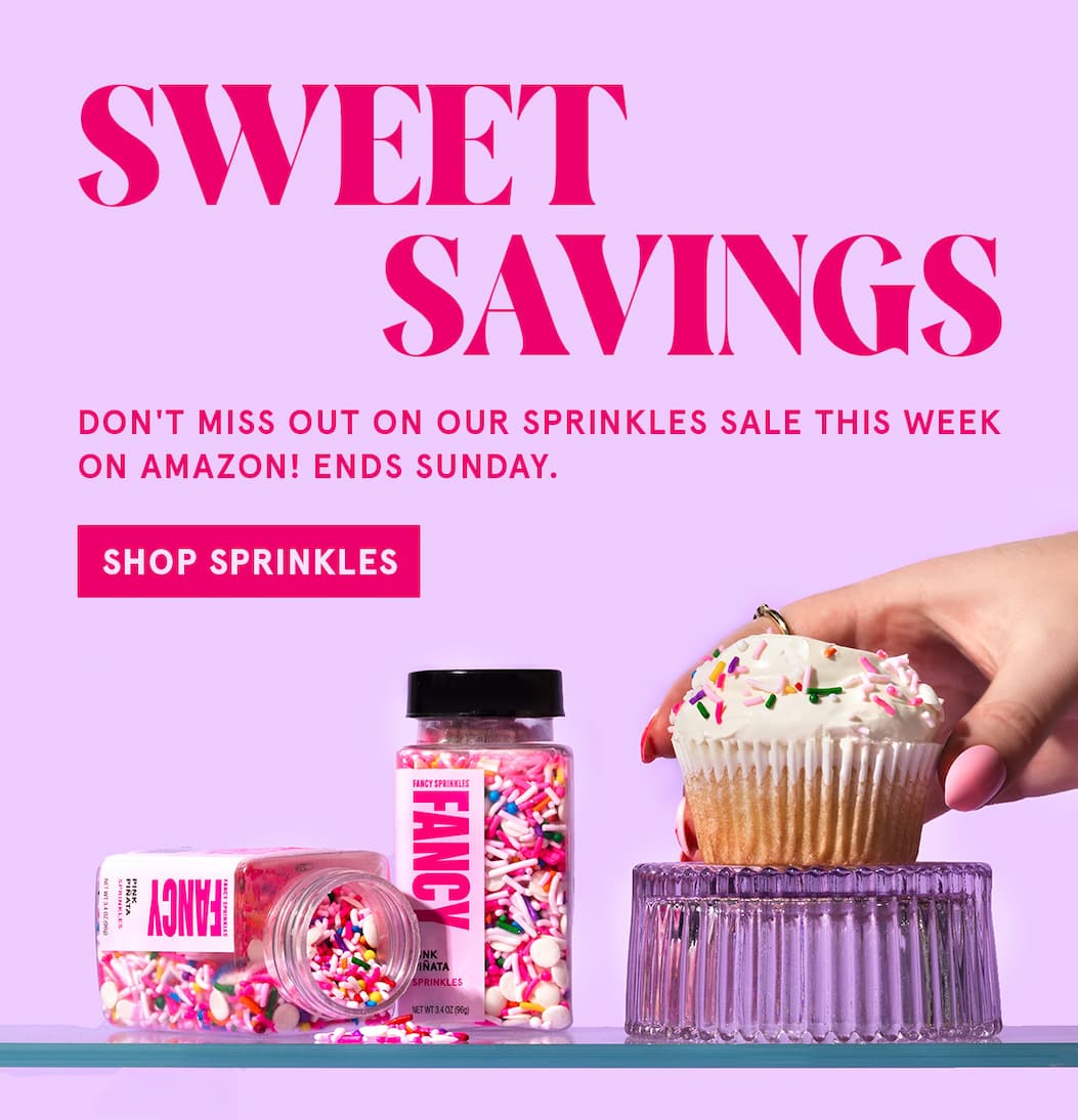 Sweet Savings! Don't miss out on our sprinkles sale this week on Amazon! Ends Sunday. 