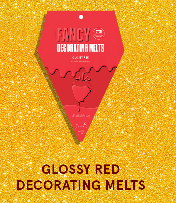 An image of our glossy red decorating candy melts, part of the prize pack