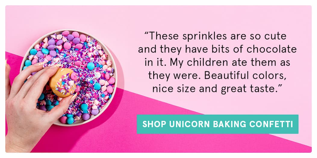 A 5 star review of our Unicorn Baking Confetti. Shop now at Walmart!  